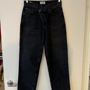 AGOLDE Black Criss Cross Jeans, Size 27